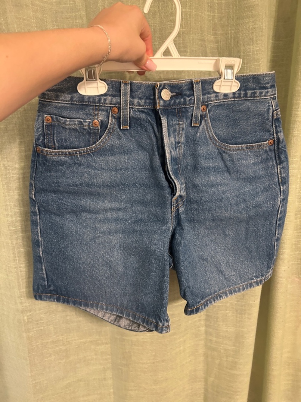 Levi's 501 Blue Denim Shorts